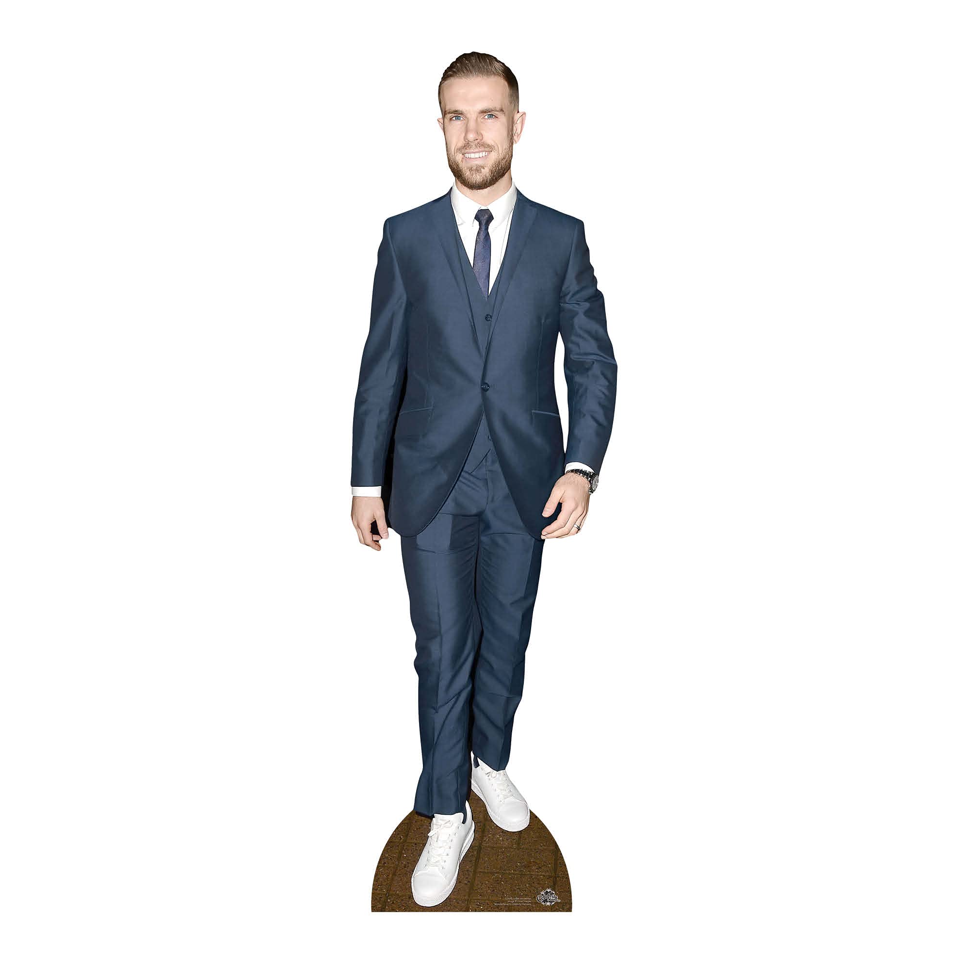 Star Cutouts Ltd CS924 Jordan Henderson Footballer Lifesize Cardboard Cutout with Free Mini for Liverpool England Fans & Parties, Solid, Multicolour, Regular