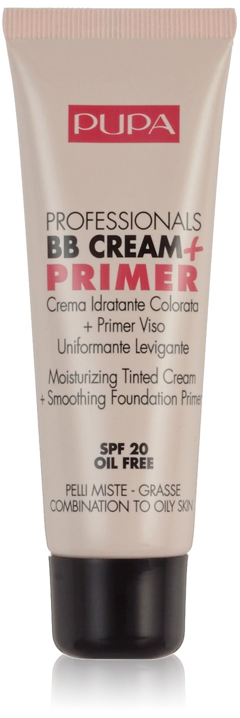 PUPA Milano Professionals BB Cream + Primer, Combination - Oily Skin, Dark-Medium 50 ml