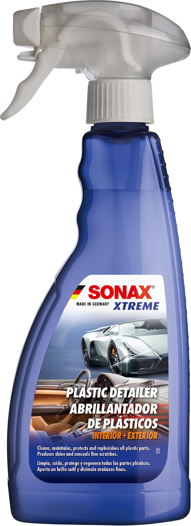 SONAX Xtreme 02552410 Plastic Detailer Inside and Outside (500 ml) Cleaning, Care and Protection for the Whole Vehicle