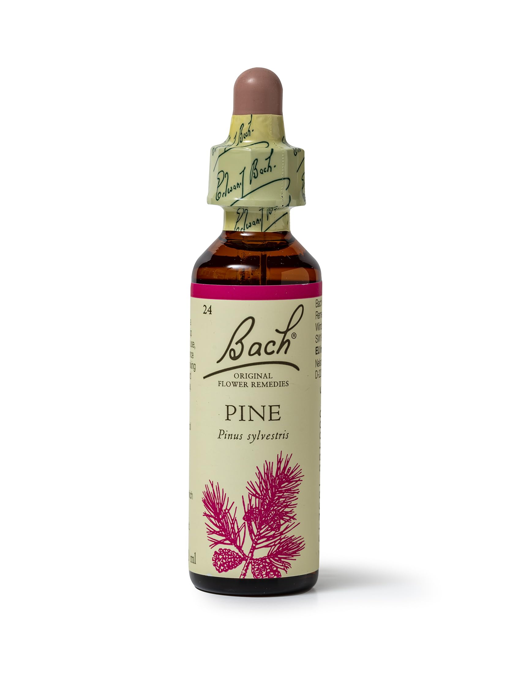 Bach Original Flower Remedies Pine, Find Joy & Hope, Have Self-Respect, Emotional Wellness, Natural Flower Essence, 20ml