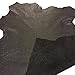 Black Genuine Leather Hides - Full Skins - Goatskin Material - Textured Finish - Craft DIY Projects - Soft Thin Sewing Material - Upholstery Fabric - 4 sq ft - 24¨x 22¨at Longest and widest