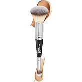 IT Cosmetics Heavenly Luxe Complexion Perfection Brush #7 - Dual-Ended Premium Makeup Brush for Foundation Concealer & Contour, Ultra-Soft Synthetic Fibers, Airbrush Finish, Pro-Hygienic, Cruelty-free