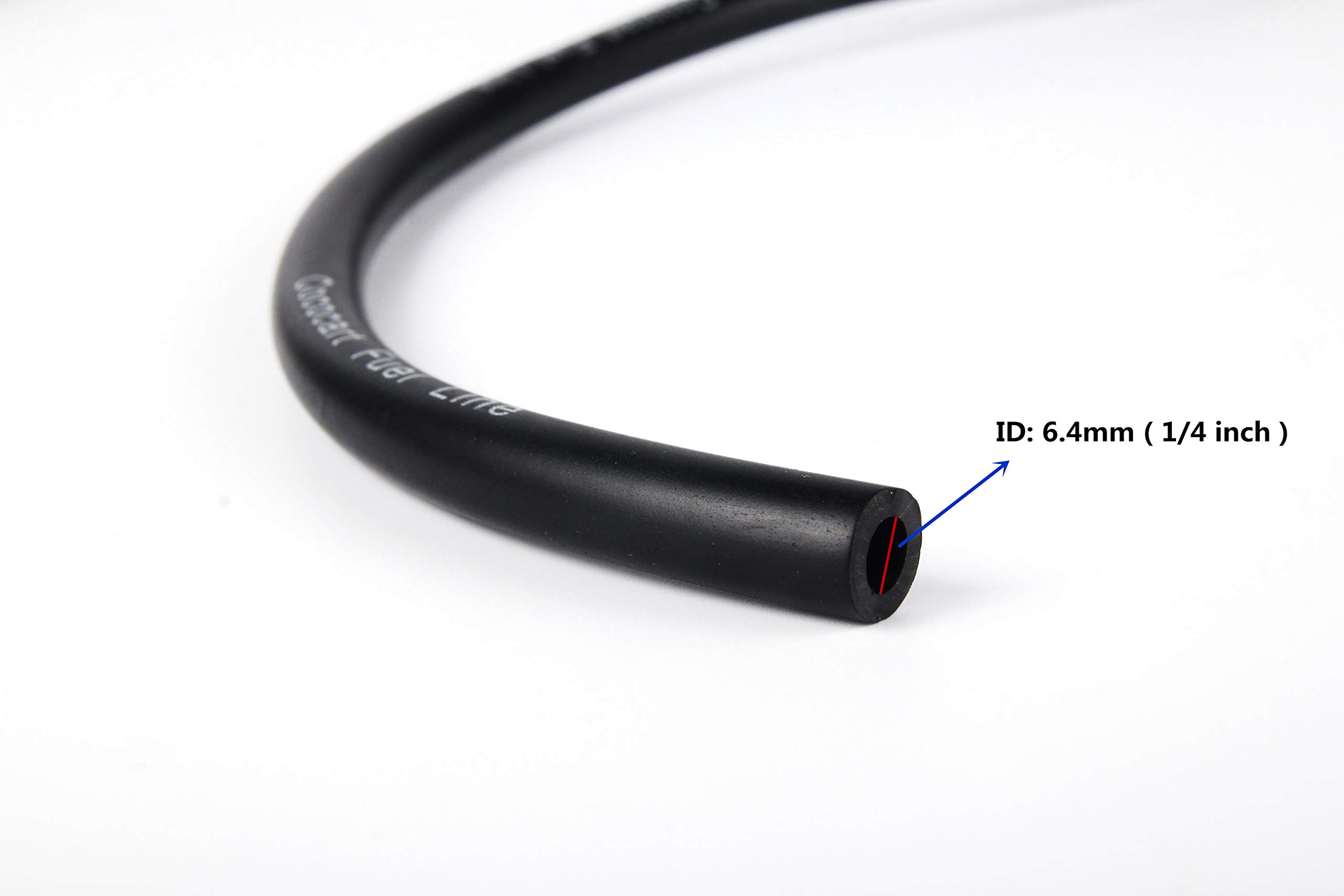 Cococart 9.85-Foot Length Stretchy 1/4 Inch ID Fuel Line+20pcs 2/5\