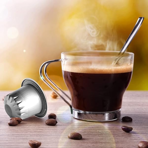BIALETTI ALUMINUM ESPRESSO PODS CAPSULES – 10 COUNT DECAFFEINATO ESPRESSO PODS COMPATIBLE WITH NESPRESSO ORIGINAL LINE MACHINES