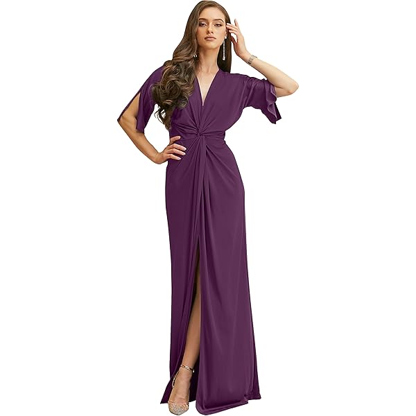 Formal Dress Women Wedding Guest KOH KOH Formal Short Sleeve