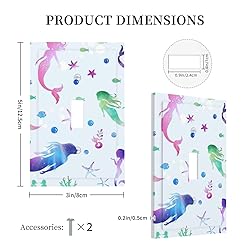 Mermaid Starfish 1 Gang Light Switch Plate Cover