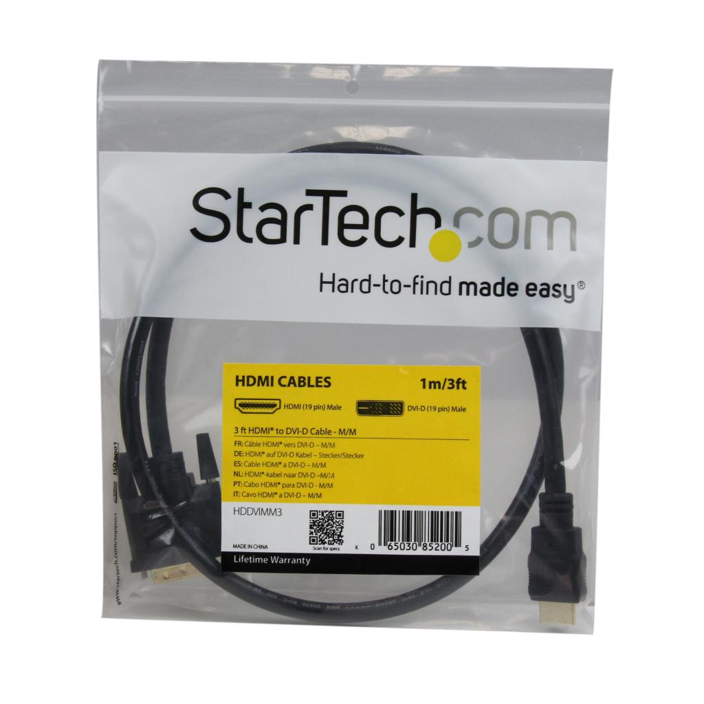 StarTech.com 3 ft HDMI to DVI-D Cable - HDMI to DVI Adapter / Converter ...