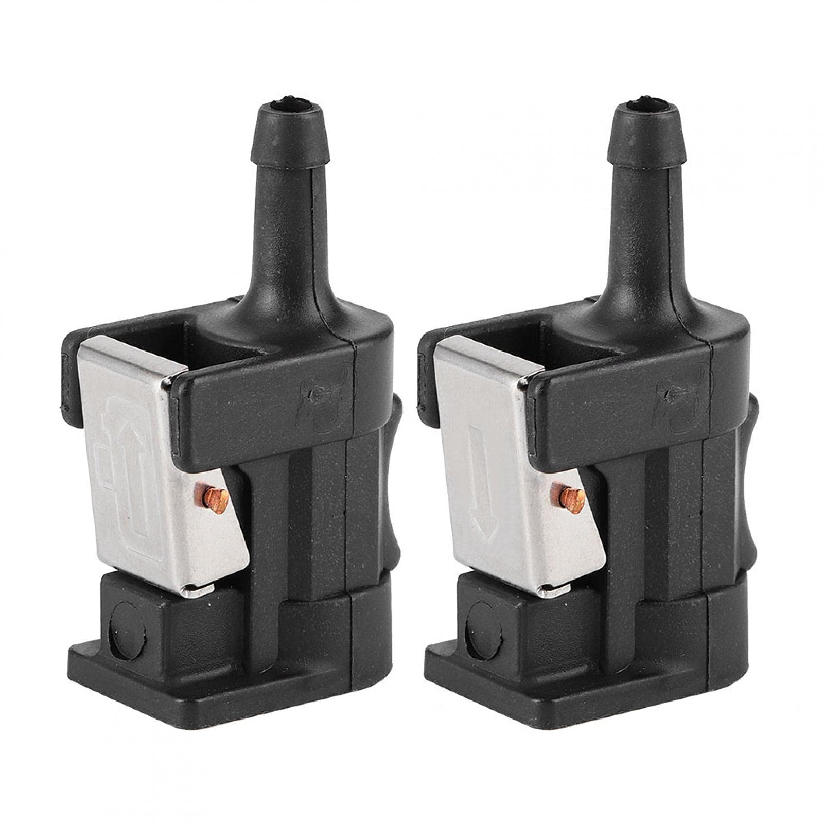 2Pcs Boat Engine Fuel Line Connector, Fuel Line Connector, Barb Fuel Hose Line Connector, Marine Engine Fuel Hose Line Connector Compatible with YMH 8mm Outboard