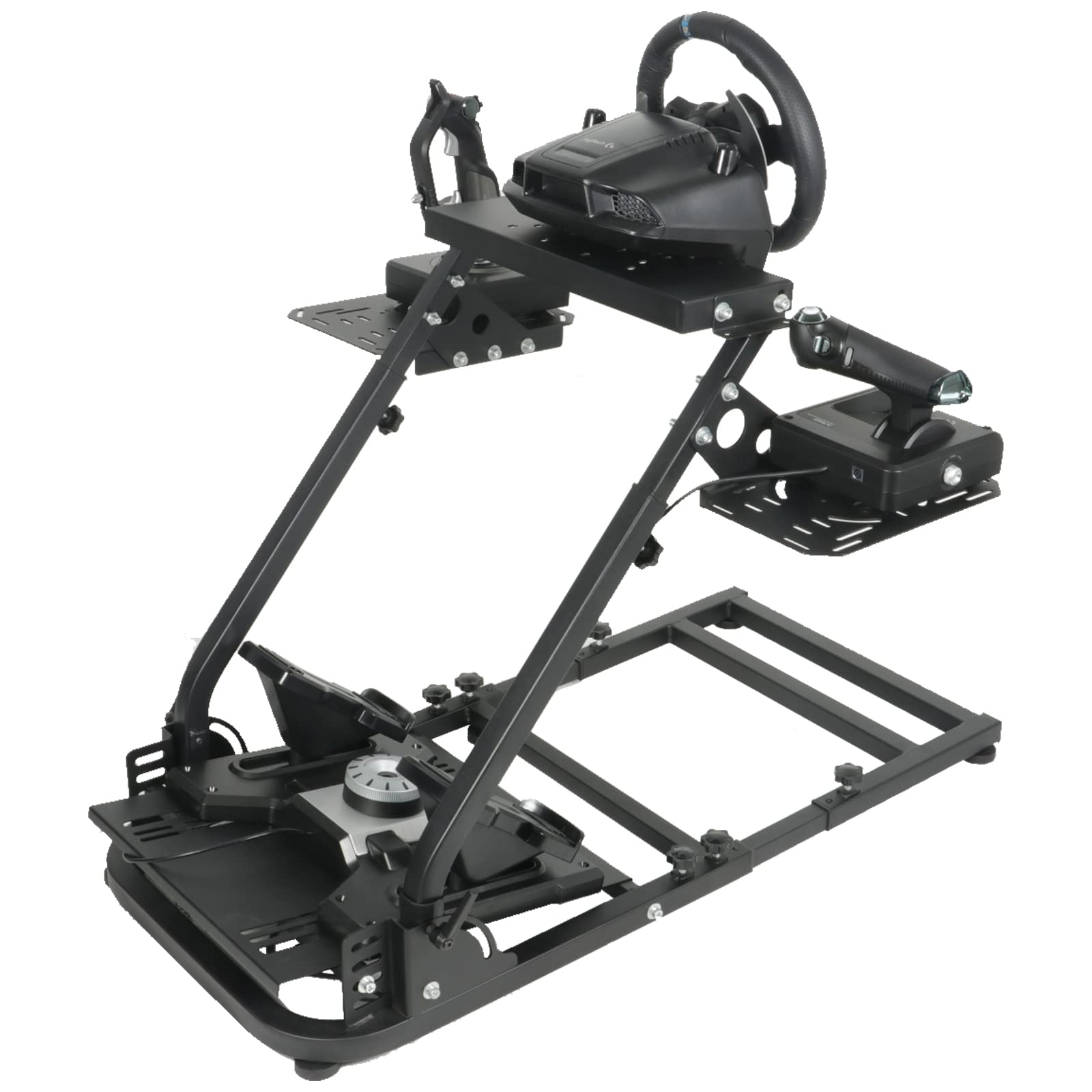 Dardoo Racing Wheel Stand - Adjustable & Foldable, Fits Logitech G29/G923 & Thrustmaster T150/TX (Wheel/Pedals Not Included)