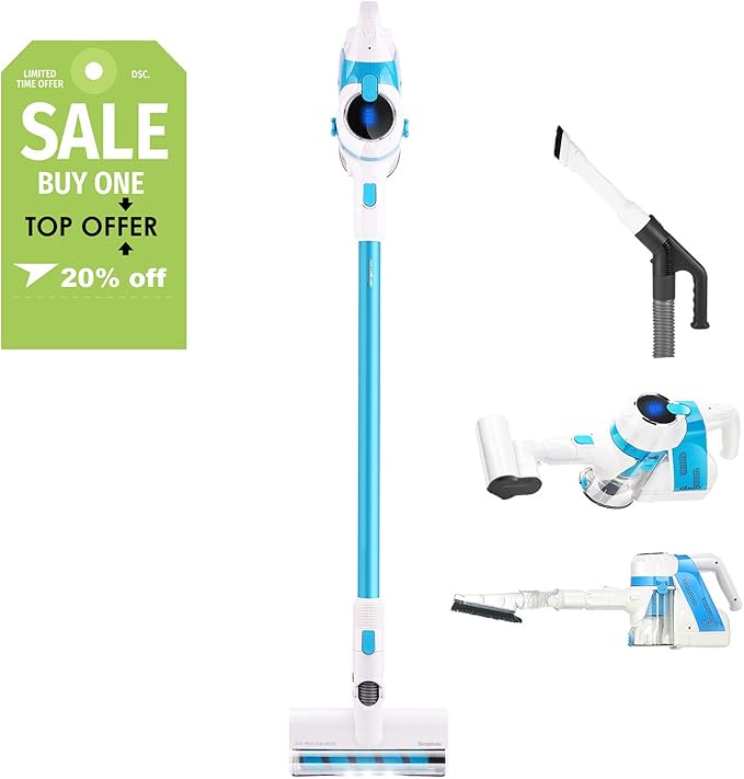 SIMPFREE Cordless Vacuum, Lightweight Cordless Stick