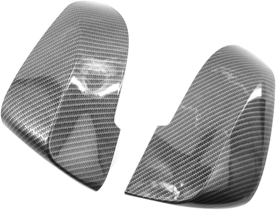 Iycorish Car Side Mirror Cover For Bmw F30 F31 F20 F21 F22 F23 F32 F33 F34 F35 X1 E84 Car Rearview Mirror Cover 1 2 3 4 Series Side Wing Mirror Cap(Carbon Fiber Look)
