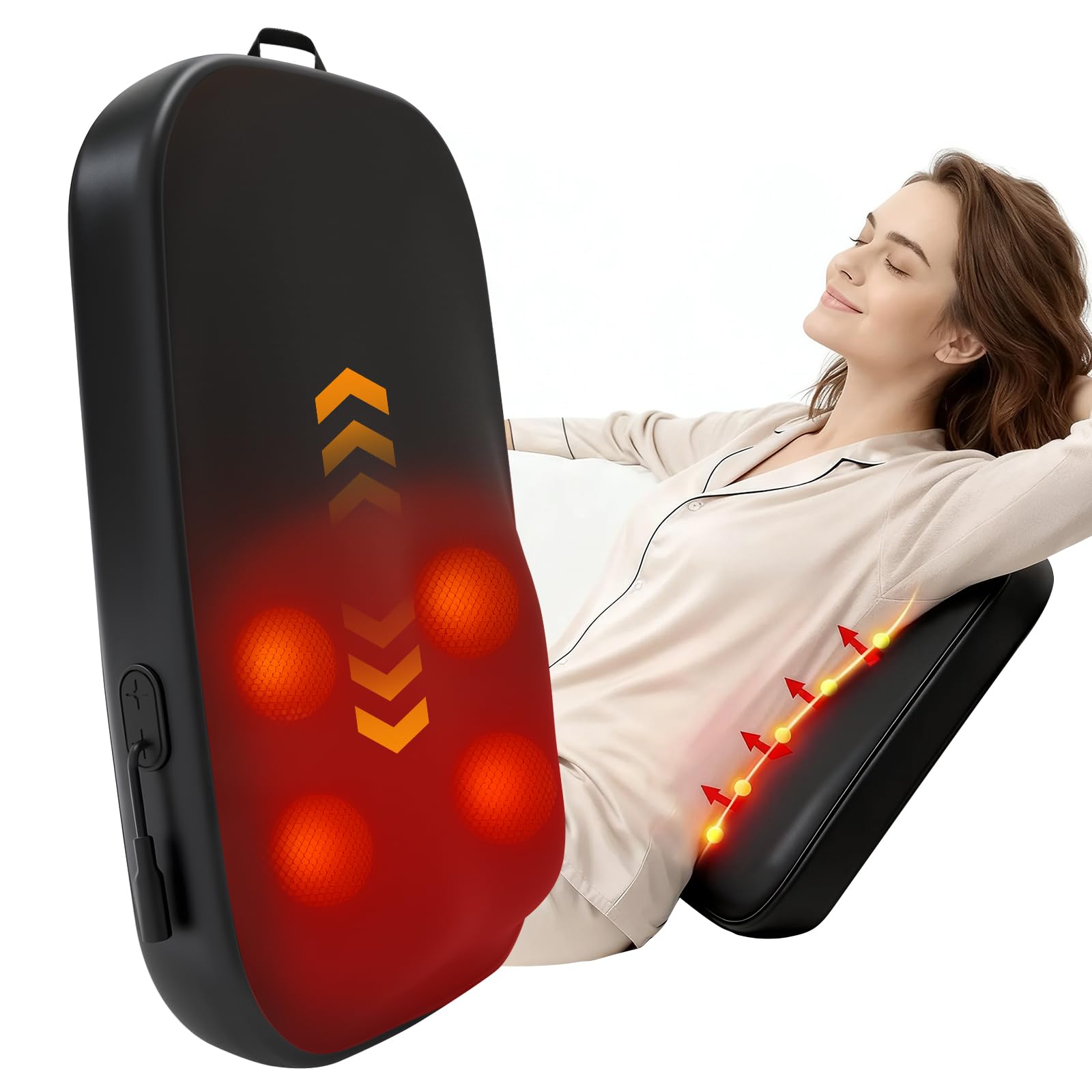 Photo 1 of *** item may have issues with functionality

Solucky Back Massager for Pain Relief Deep Tissue, Back Massager with Heat, Deep Kneading Massage for Back, Adjustable Intensity & Dual Modes, Red Light Heating Therapy, 12V Corded for Home & Office
