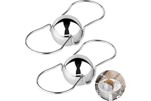 BRIKINTE 2 Pack Espresso Frozen Ball for Espresso Coffee, Stainless Steel Espresso Chilling Ball Espresso Cooler Espresso Machine Accessories