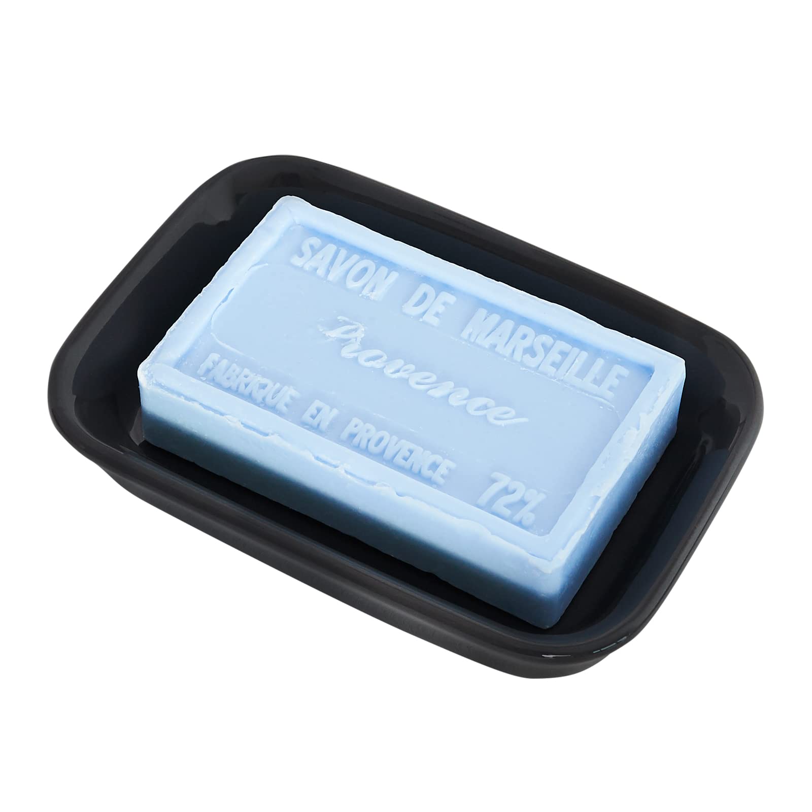 GOLDBEARUK Soap Dish Ceramic Grey Stone Classic Style