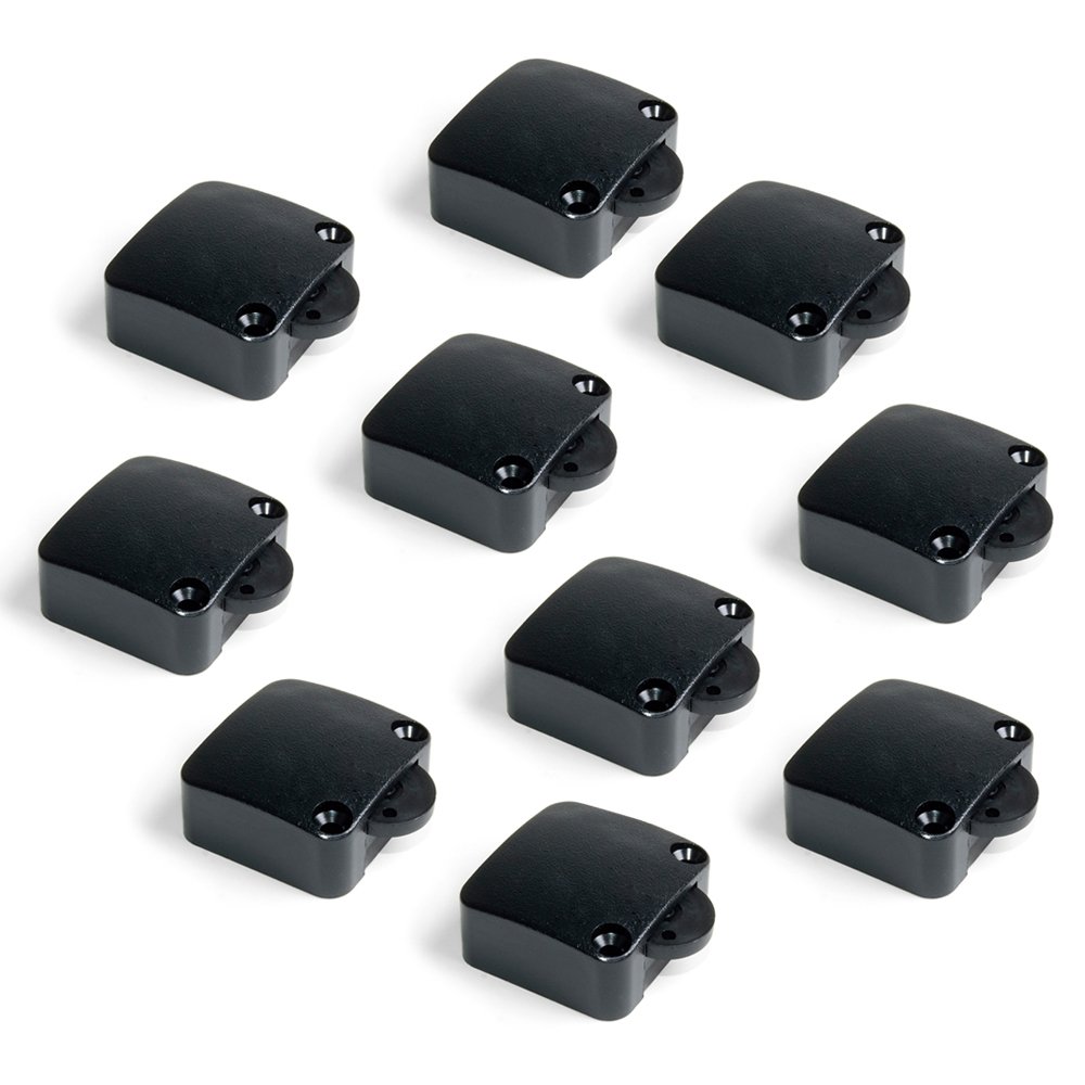 Emuca 5070917 Door Switch for Furniture 2 Positions On-Off, Black, Set of 10 Piece