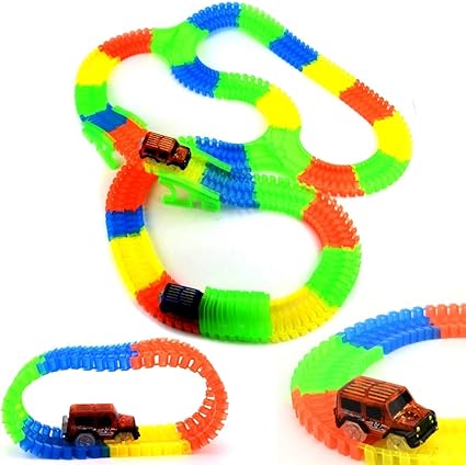 Divyabhav Enterprise Magic Track Rails with Eco-Friendly (128PCS)