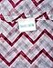 Caramel Cantina Soft Chevron Sheer Infinity Scarf (Burgundy/Gray/White)