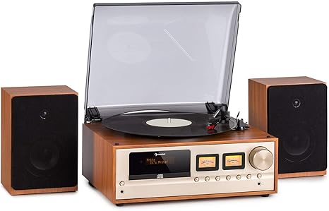 stereo system with turntable
