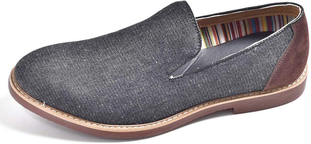 Amazon シュベック スリッポンシューズ オペラシューズ ローファー デニム ストライプ メンズ Spt068 10 45 27 5cm デニムブラック 黒 Svec シュベック ローファー スリッポン