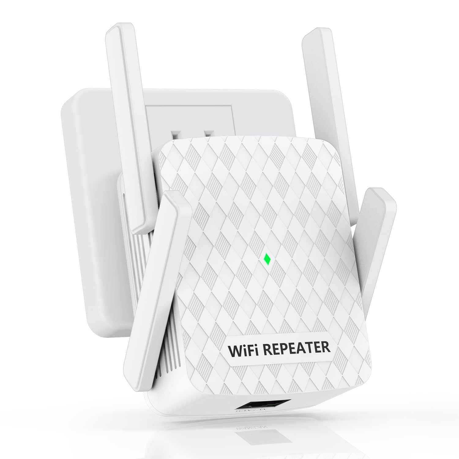 Photo 1 of WiFi Extender Signal Booster, Internet Wireless Repeater for Home Coverage up to 10000sq.ft and 35 Devices, 1200Mbps WiFi Booster with Ethernet Port, Dual Band 2.4G/5G, 4 Antennas