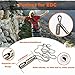 NUBARKO Emergency Survival Whistle, Titanium Outdoor Loud Coach Whistle, Keychain Whistle for Camping, Hiking, Hunting and Pet Training