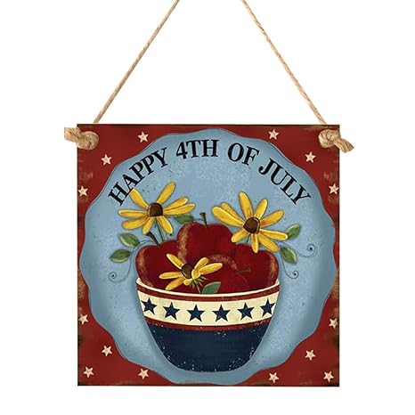 Buy Amosfun Independence Day Wooden Plaque 4th Of July Wooden