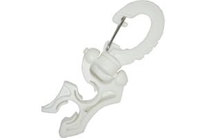 SCUBA CHOICE Scuba Diving Hose Holder Clip – Secure Double LP/HP Hose Organizer for BCD Setup & Dive Gear Management – Universal Accessory for Regulator Hoses, Snag-Free Streamlined Configuration