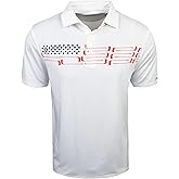 Snake Eyes Golf Club Flag Chest Stripe Polo