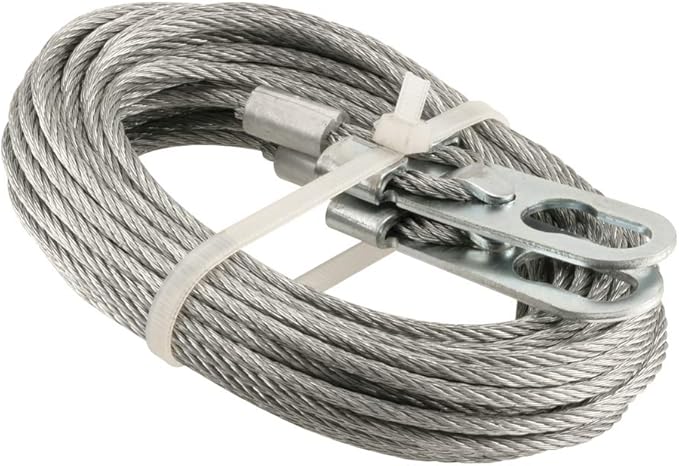 Extension Spring Cable Set, 1/8 in. x 13-1/2 ft, Galvanized Carbon ...