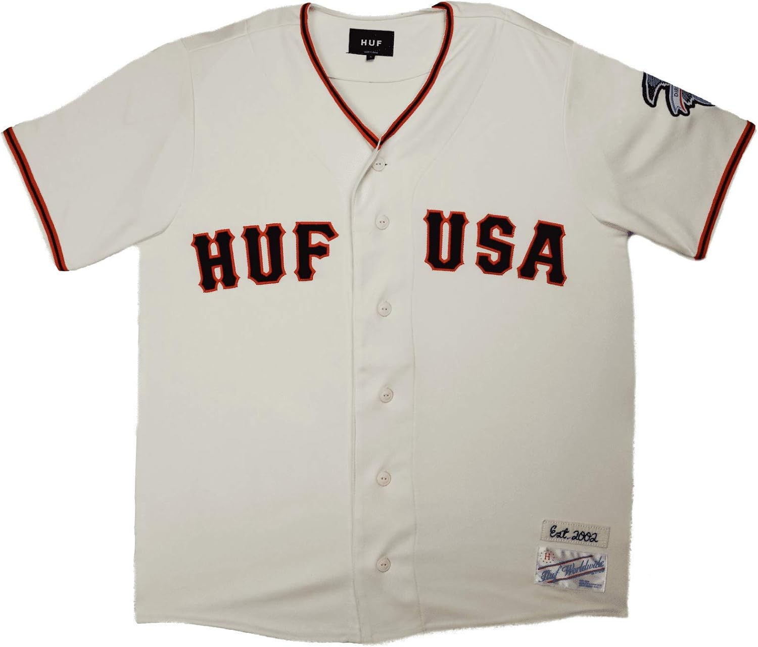 huf baseball shirt