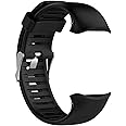 INF Silicone Watch Band Compatible with Polar Vantage V, 22mm Wrist Strap for Women/Men, Adjustable Breathable Sport Replacement Band(Black)