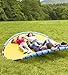HearthSong WonderWave Giant Outdoor Rocking Seesaw with Foam Padding and Handles for Multiple Kids' Active Play, 8’ Diam., Holds Up to 500 Lbs.