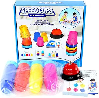 Amazon Co Jp スピードカップス カップゲーム カードゲーム カップがさね 積み重ねる スポーツスタッキング専用 競技用 練習用 カップ 1 ゲームセット 並べるゲーム テーブルゲーム ボードゲーム カップ増量速度カップ Multicolor 服 ファッション小物