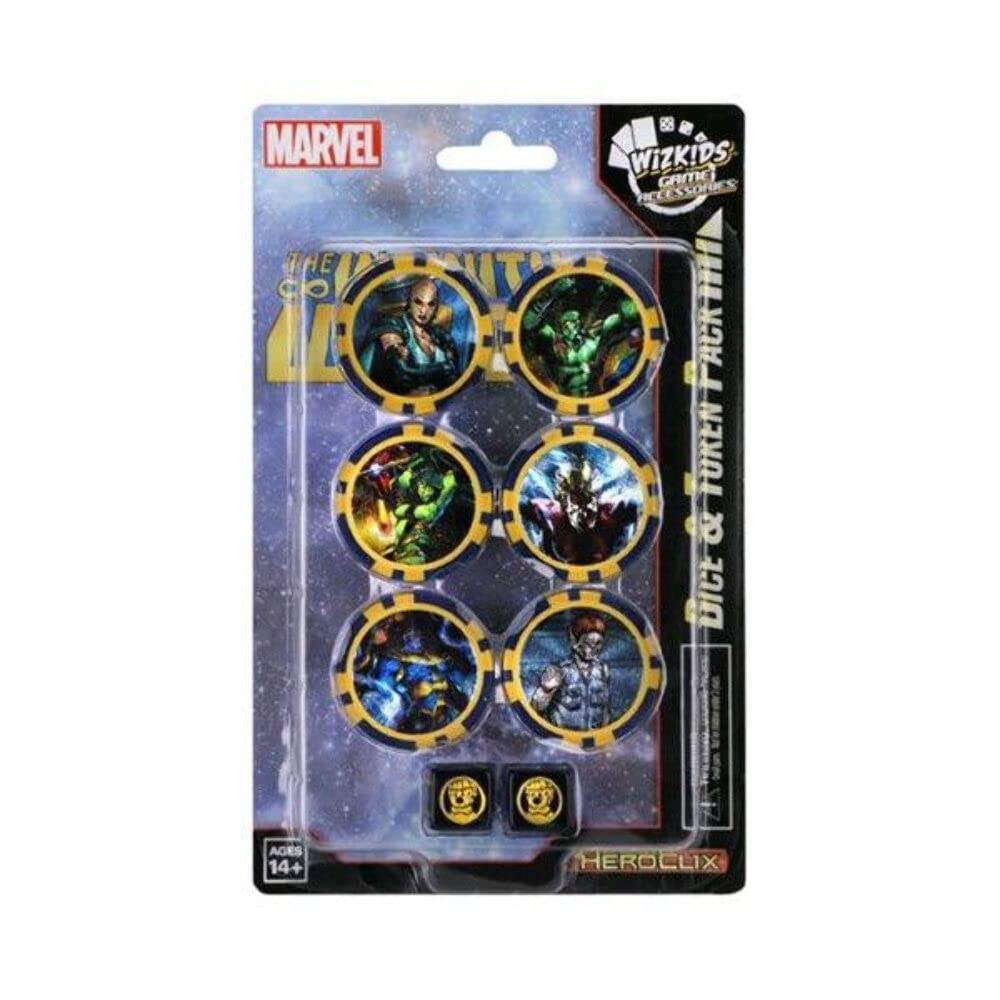 Last level - Marvel HEROCLIX-Avengers Infinity Set Tokens Board Games, Multicolor (WZK73152)