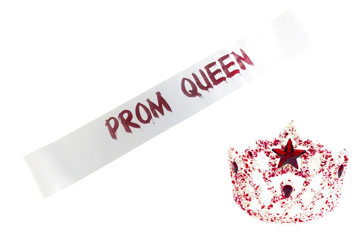 Prom Queen Sash and Tiara Set Zombie Prom Queen Halloween