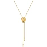 MURNA KARE Western Cowgirl Hat Necklace for Women - Cowboy Bolo Tie Accessories Lariat Long Chain Y Necklaces, Trendy Western Country Jewelry Gifts