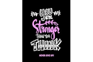 You Are Stronger Than You Think: Never Give Up (Inspirational Journals to Write In)