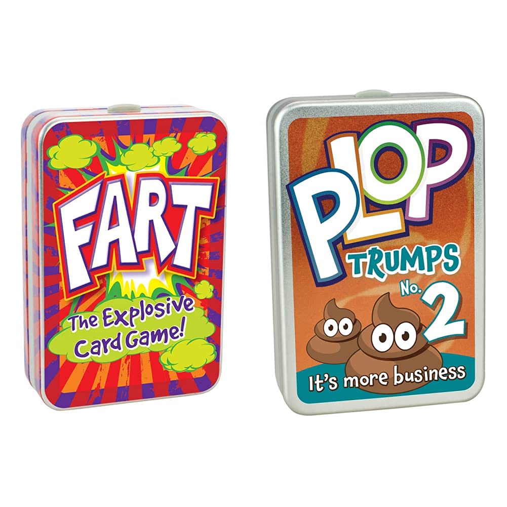 Cheatwell Games Fart Card Game & Plop Trumps Number 2