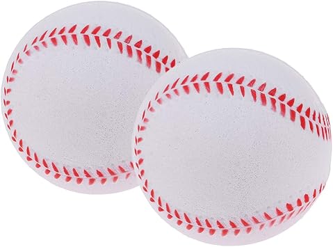 Amazon 野球ボール ソフトボール トレーニングボール 子供用 初心者 練習用 2個入り 白 Cuticate ボール