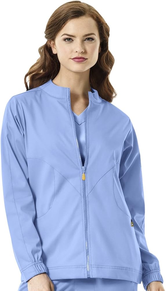 WonderWink Size Next Boston Warm Up Women's Plus Scrub Jacket: Clothing