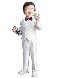 Marvelous World Boys' 5-Piece Formal Vest Suit