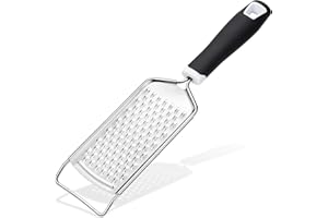 Rainspire Professional Cheese Graters for Kitchen Stainless Steel Handheld, Metal Lemon Zester Grater with Handle for Cheese,