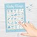 Blue and Gold Boy Baby Shower Bingo Game - 24 Guests