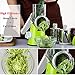 Round Drum Slicer and Grater Vegetable Cheese Cutter Slicer Shredder Grinder with 3 Stainless Steel Rotary Blades and Strong Suction Cup