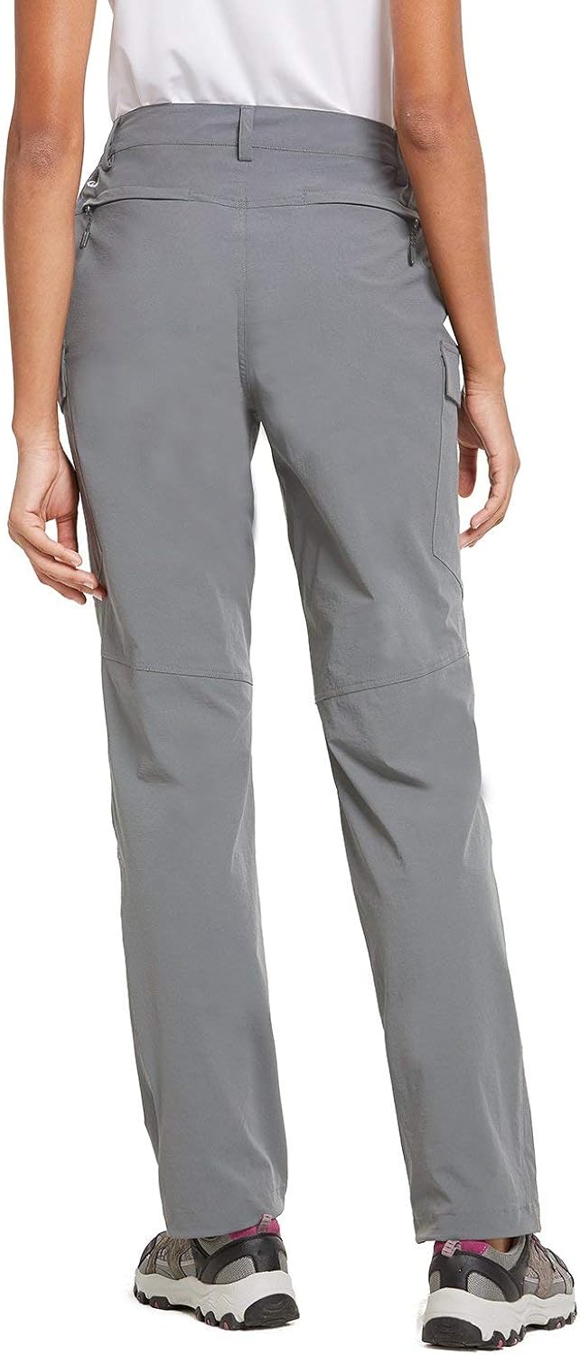 BALEAF Women's Lightweight Hiking Pants Convertible Roll Up UPF 50 Stretch Outdoor Capri Pants Water Resistant: Clothing
