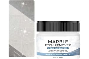 Marble Polishing Powder, Marble Etch Remover, Gloss Enhancer, Granite, Quartz, Removes Dullness, Water Spots and Etches, for 