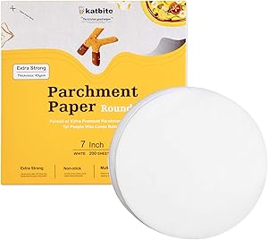Katbite Heavy Duty Parchment Rounds 7 Inch 200 Pcs, 6