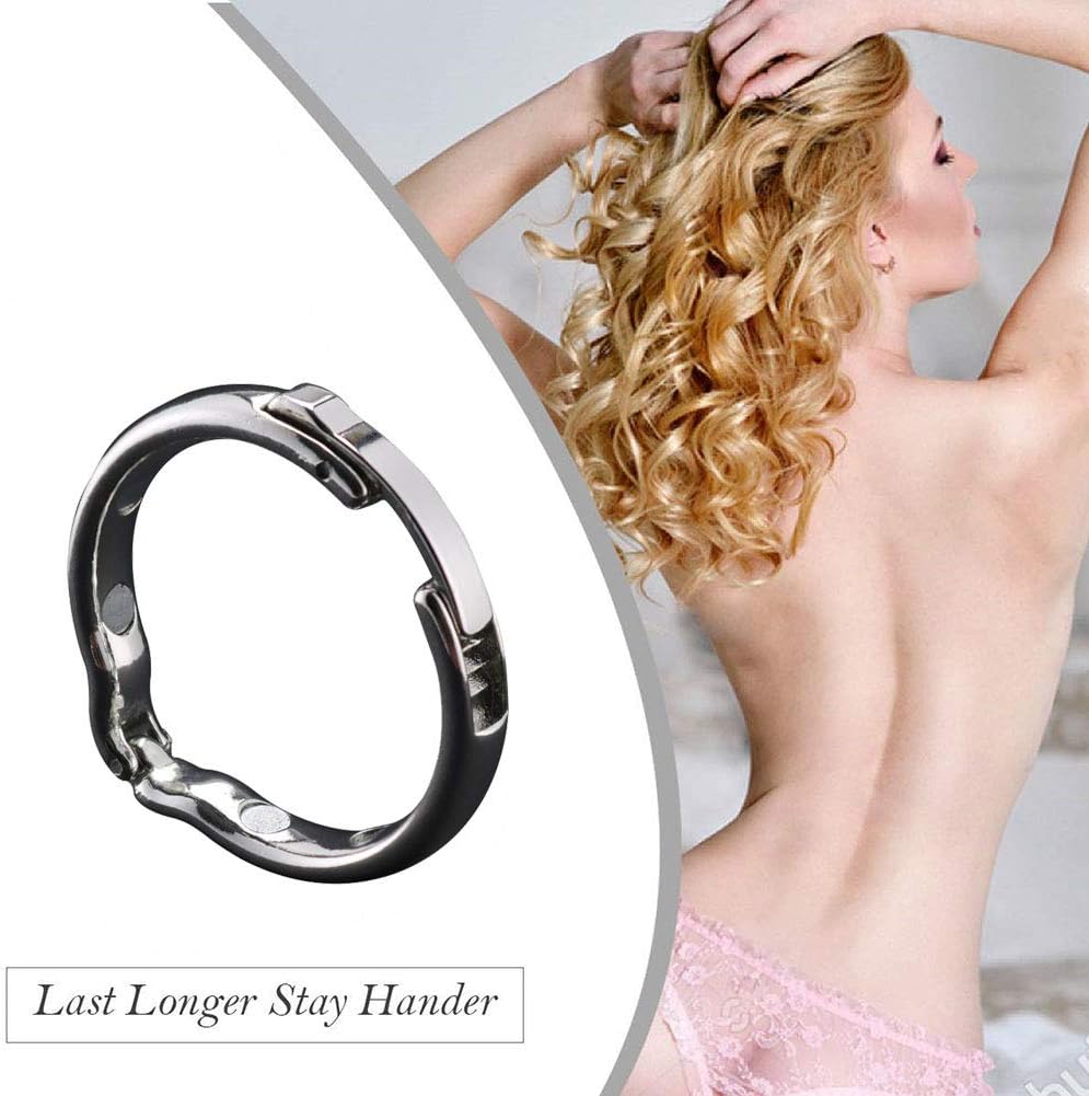 Pénnis Ring Ċoçk Massaging Stick Enhancing Longer Harder Stronger Pennis Ring for Men -Men Clock Pennis Ring Best Festival Gift Silver By Teanmy