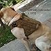 SHI RUI Water-Resistant Tactical Military K9 Dog Harness Vest Walking Hiking Hunting MOLLE Training Harness for Service Dog (L, Tan)