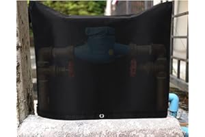 IUIBMI Backflow Winter Cover Insulated Pouch, 40x24 Inch Outdoor Pipe Insulation Cover, Backflow Preventers Protection for Winter Freeze (40x24 Inch)